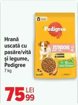 Carrefour Hrană uscată cu pasăre/vită și legume, Pedigree Ofertă