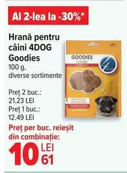 Carrefour Hrană pentru câini 4DOG Goodies Ofertă