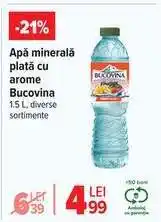 Carrefour Apă minerală plată cu arome Bucovina Ofertă