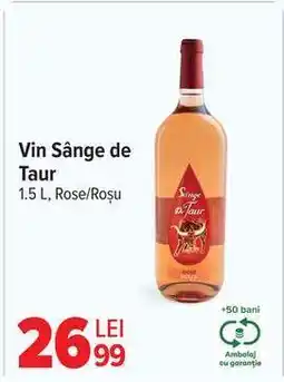 Carrefour Vin Sânge de Taur Ofertă