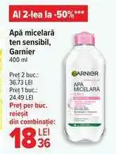 Carrefour Apă micelară ten sensibil, Garnier Ofertă
