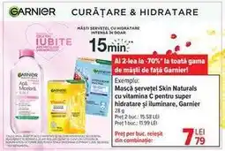 Carrefour Mască șervețel Skin Naturals cu vitamina C Ofertă