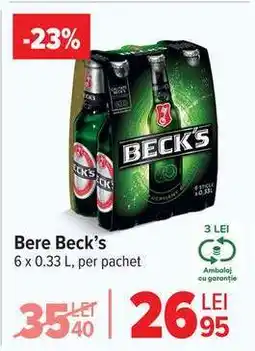 Carrefour Bere Beck's Ofertă