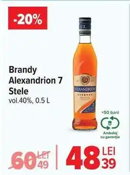 Carrefour Brandy Alexandrion 7 stele Ofertă