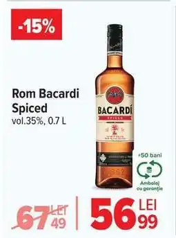 Carrefour Rom Bacardi Spiced Ofertă