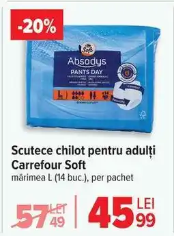 Carrefour Scutece chilot pentru adulți Carrefour Soft Ofertă