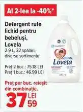 Carrefour Detergent rufe lichid pentru bebeluși, Lovela Ofertă