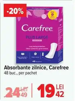 Carrefour Absorbante zilnice, Carefree Ofertă