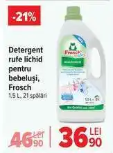 Carrefour Detergent rufe lichid pentru bebeluși, Frosch Ofertă