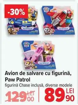 Carrefour Avion de salvare cu figurină, Paw Patrol Ofertă
