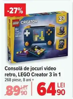 Carrefour Consolă de jocuri video retro, LEGO Creator 3 în 1 Ofertă