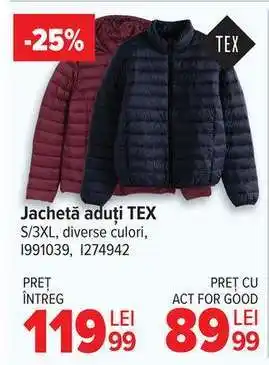 Carrefour Jachetă adulți TEX Ofertă