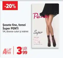 Carrefour Șosete fine, femei Super PENTI Ofertă