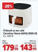 Carrefour Friteuză cu aer cald Carrefour Home HAF6L1500-25 Ofertă