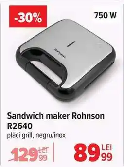 Carrefour Sandwich maker Rohnson R2640 Ofertă