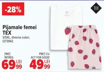 Carrefour Pijamale femei TEX Ofertă