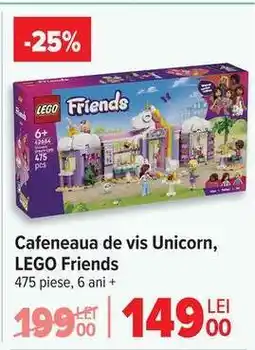 Carrefour Cafeneaua de vis Unicorn, LEGO Friends Ofertă