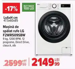 Carrefour Mașină de spălat rufe LG F2WR509SBW Ofertă
