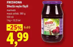 Lidl FRESHONA Sfeclă roşie fâșii Ofertă