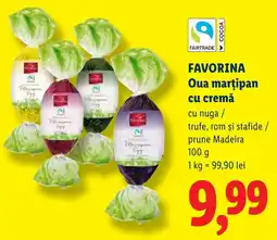 Lidl FAVORINA Oua marțipan cu cremă Ofertă