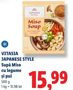 Lidl VITASIA JAPANESE STYLE Supă Miso cu legume şi pui Ofertă