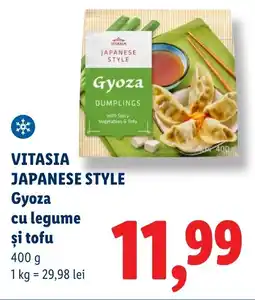 Lidl VITASIA JAPANESE STYLE Gyoza cu legume şi tofu Ofertă