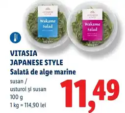 Lidl VITASIA JAPANESE STYLE Salată de alge marine Ofertă