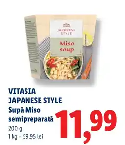 Lidl VITASIA JAPANESE STYLE Supǎ Miso semipreparată Ofertă