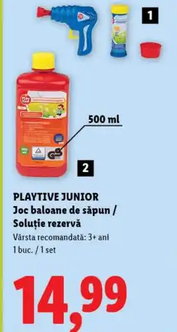 Lidl PLAYTIVE JUNIOR Joc baloane de săpun / Soluţie rezervă Ofertă