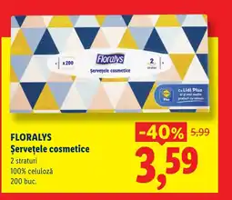 Lidl FLORALYS Şerveţele cosmetice Ofertă