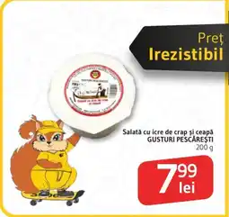 Supeco Salată cu icre de crap şi ceapă GUSTURI PESCĂREȘTI Ofertă