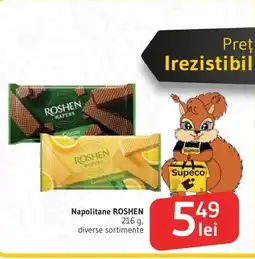 Supeco Napolitane ROSHEN Ofertă