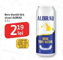 Supeco Bere blondă fără alcool ALBRAU Ofertă