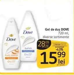 Supeco Gel de duş DOVE Ofertă