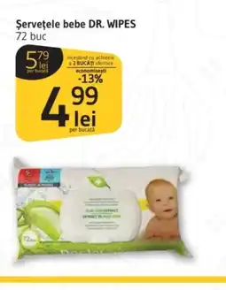 Supeco Şervetele bebe DR. WIPES Ofertă