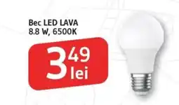 Supeco Bec LED LAVA 8.8 W, 6500K Ofertă