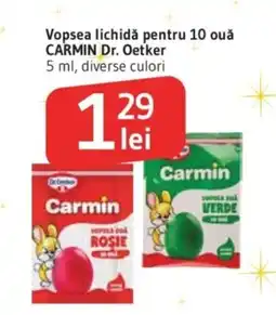 Supeco Vopsea lichidă pentru 10 ouǎ CARMIN Dr. Oetker Ofertă