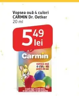 Supeco Vopsea ouǎ 4 culori CARMIN Dr. Oetker Ofertă