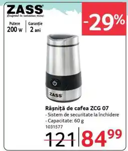 Selgros Râșniță de cafea ZCG 07 Ofertă