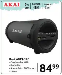 Selgros Boxă ABTS-12C Ofertă