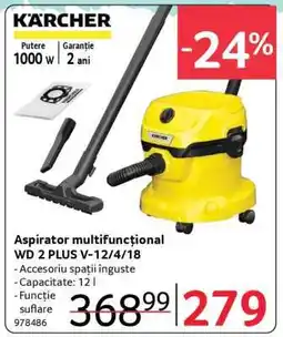 Selgros Aspirator multifuncțional WD 2 PLUS V-12/4/18 Ofertă