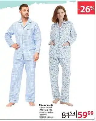 Selgros Pijama adulți Ofertă