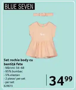 Selgros Set rochie body cu bentiță fete Ofertă