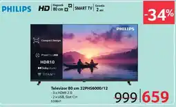 Selgros Televizor 80 cm 32PHS6000/12 Ofertă