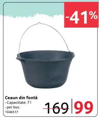 Selgros Ceaun din fontă Ofertă