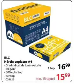 Selgros BLC Hârtie copiator A4 Ofertă