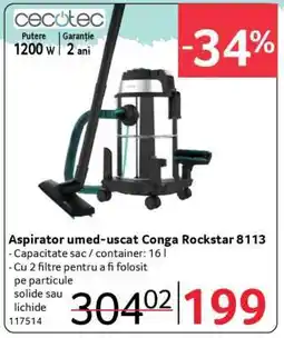 Selgros Aspirator umed-uscat Conga Rockstar 8113 Ofertă