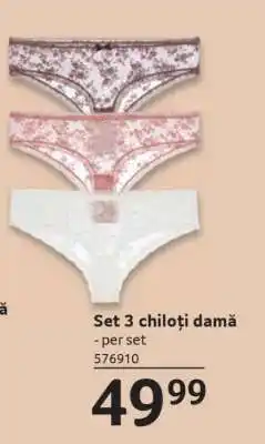 Selgros Set 3 chiloți damă Ofertă