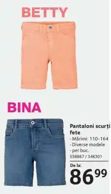 Selgros Pantaloni scurți fete Ofertă