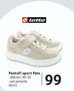Selgros Pantofi sport fete Ofertă